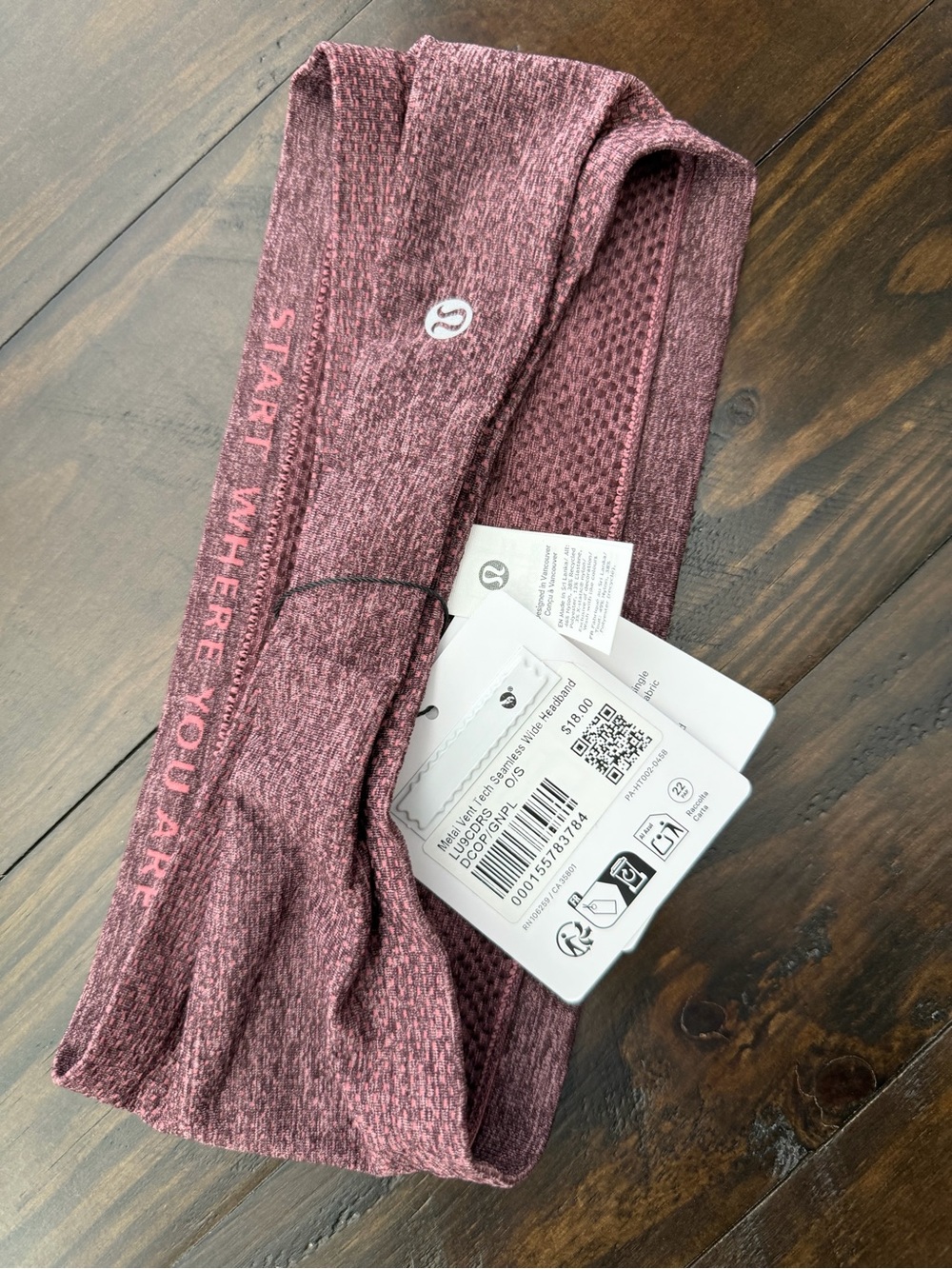 Lululemon Metal Vent Tech Seamless Wide Headband